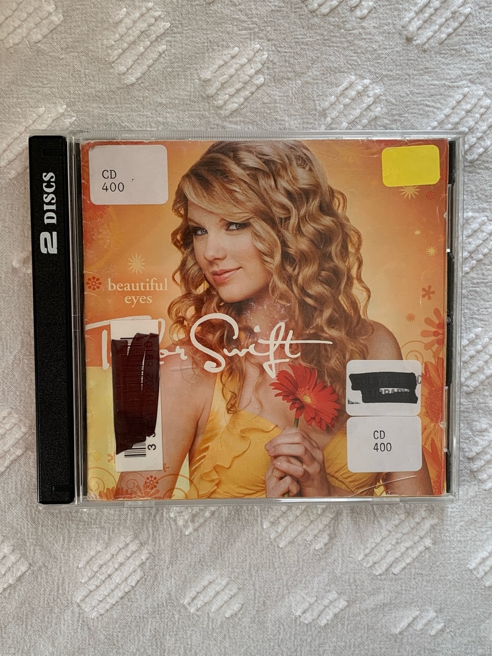 2008 Taylor Swift Beautiful Eyes Teardrops on my Guitar Y2K CD with Poster